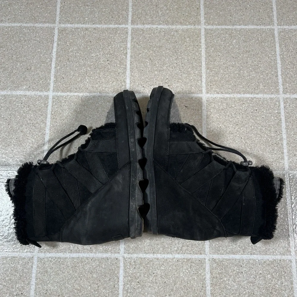 Women's Sorel Joan Of Arctic Wedge II Cozy Boot Black 1870241-010 Size 10 - Picture 7 of 8